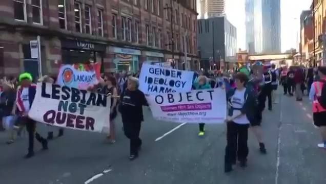 Protesters invaded the Manchester Pride parade 2019