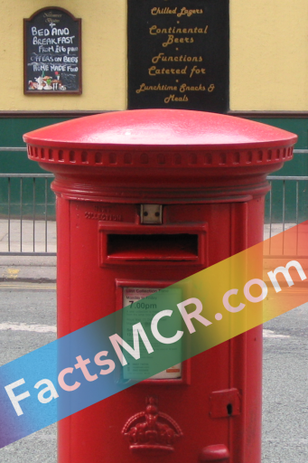 a post-box on Whitworth Street