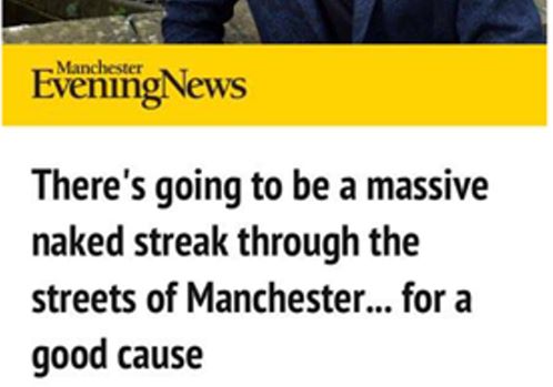 The MEN's headline about a naked streak